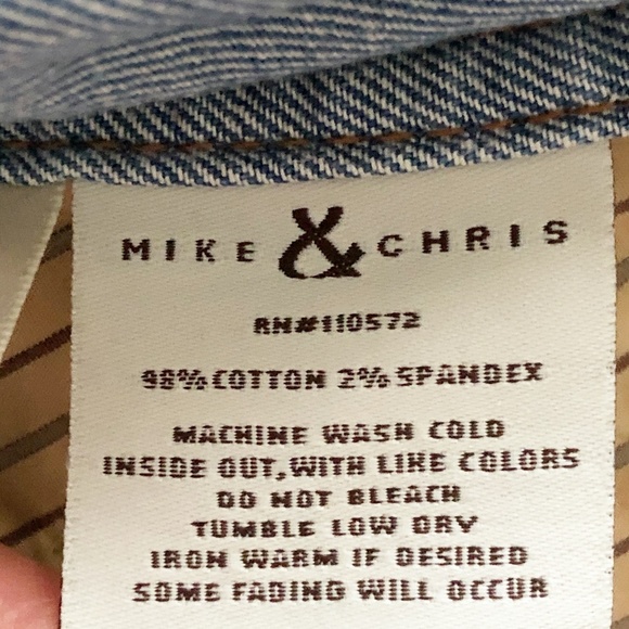 Mike & Chris Motorcycle Biker Denim Vest - Picture 11 of 11